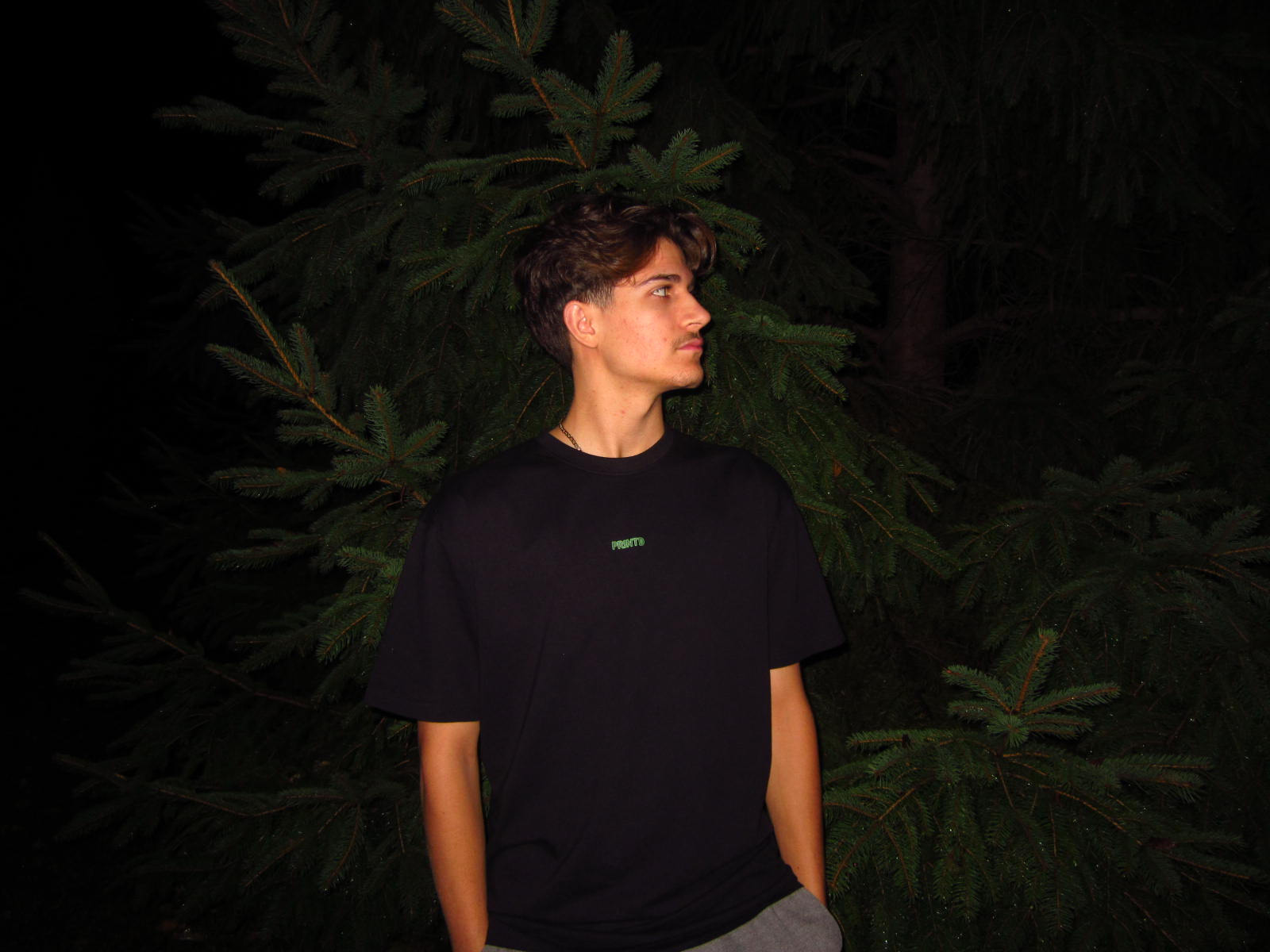 PRINTD Faith Before Fortune Tee - Black/Green